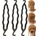 5-Pack Double Hook Hair Bun Maker, Magic Hair Bun Maker, Korean Style Bun Hair Styling Tool, Magic Curling Rod for Hairstyling, Hair Styling Accessory