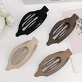 [Hair Clips Gift Set] 4pcs Women's Hair Additions Hair Clips Minimalist Style Multicolor Oval Hollow Hair Clips Versatile And Practical Suitable For Daily Commuting Leisure Multi-Scene Gift Set