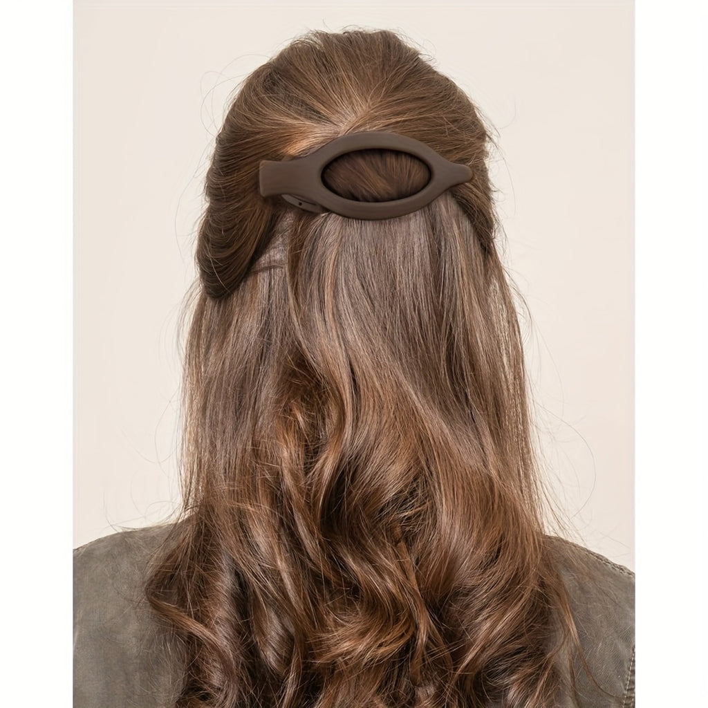 2D Flat - French Concord Hair Clips - a Set of 6 Side-Sliding Curling Clips for Women, Providing Strong Hold, Non-Slip, Suitable for Thick Or Thin Hair (Matte End)